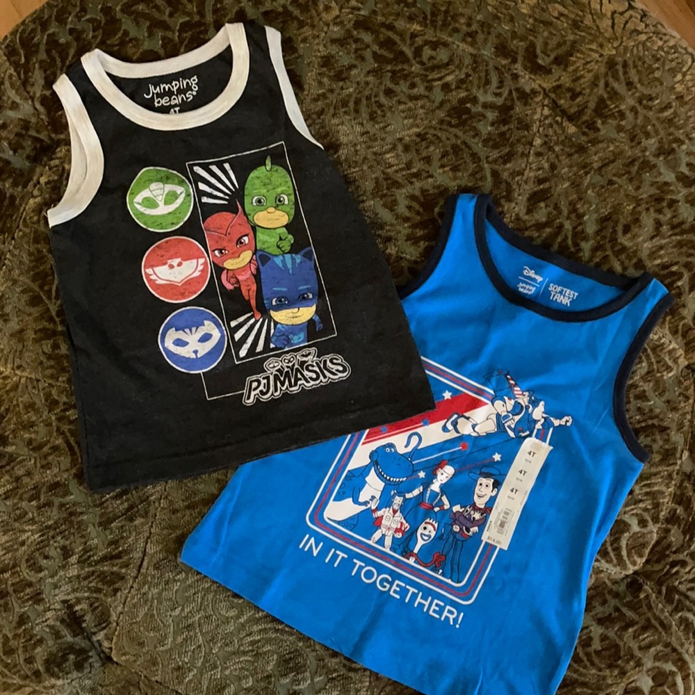 Boys jumping beans tanks 4T, NWT